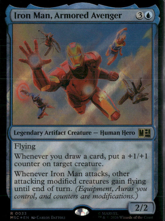 Commander: Marvel Super Heroes Iron Man, Armored Avenger (Surge Foil) #33