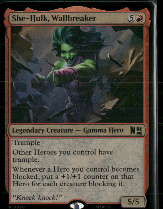 Commander: Marvel Super Heroes She-Hulk, Wallbreaker (Surge Foil) #60