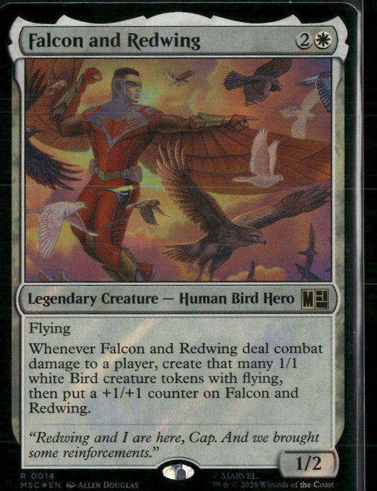 Commander: Marvel Super Heroes Falcon and Redwing (Surge Foil) #14