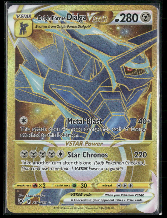 SWSH10: Astral Radiance Origin Forme Dialga VSTAR #210/189