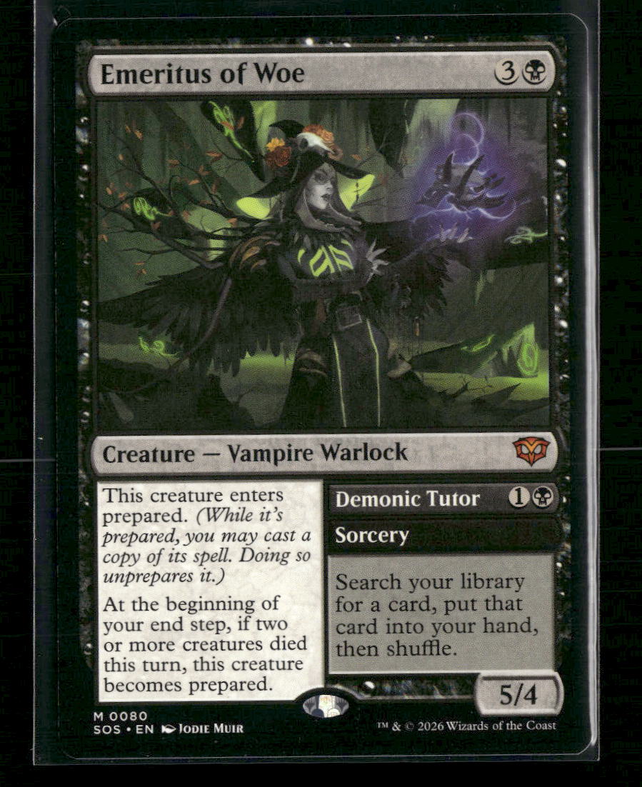 Secrets of Strixhaven Emeritus of Woe #80