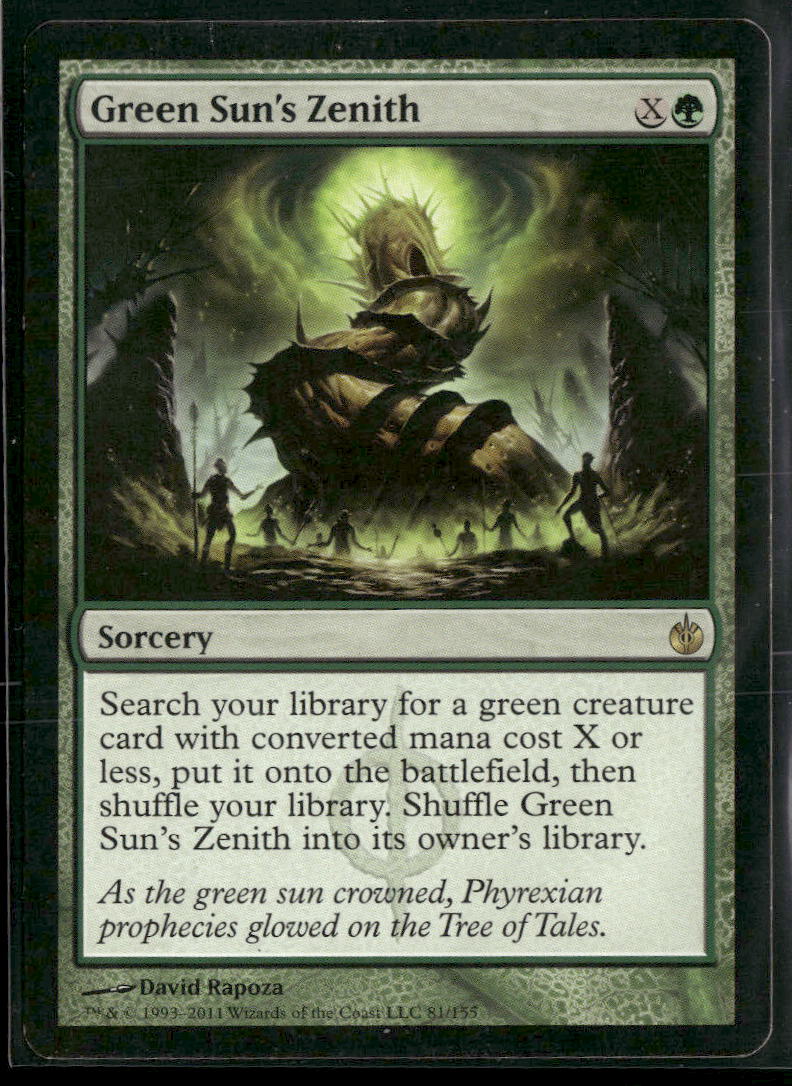 Mirrodin Besieged Green Sun's Zenith #81