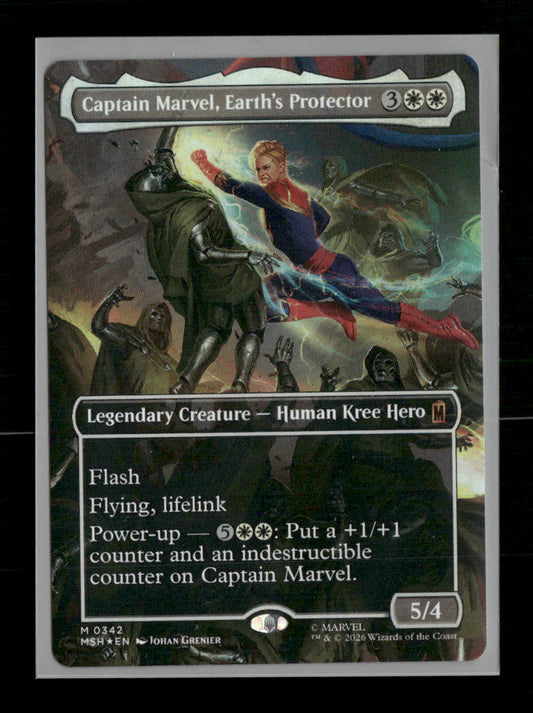 Marvel Super Heroes Captain Marvel, Earth's Protector (Borderless) (0342) #342