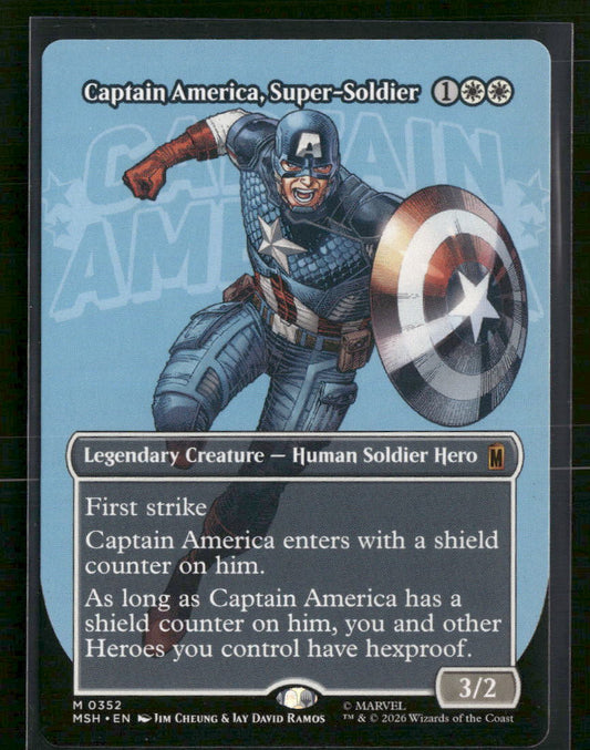 Marvel Super Heroes Captain America, Super-Soldier (Borderless) (0352) #352
