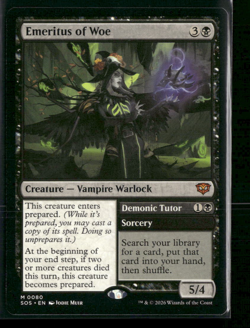 Secrets of Strixhaven Emeritus of Woe #80