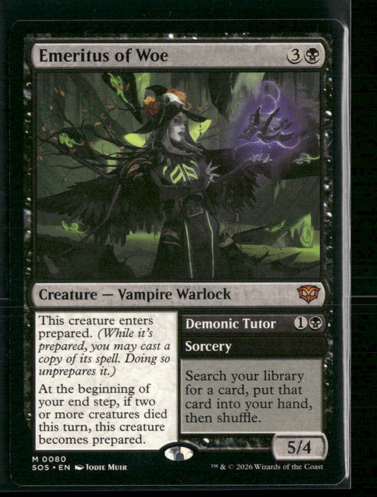 Secrets of Strixhaven Emeritus of Woe #80