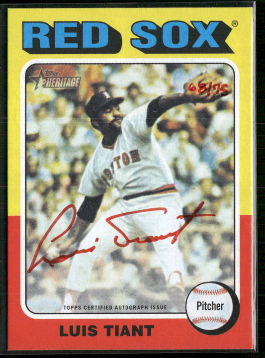 2024 Topps Heritage Real One Red Ink Auto Luis Tiant Auto #ROA-LT