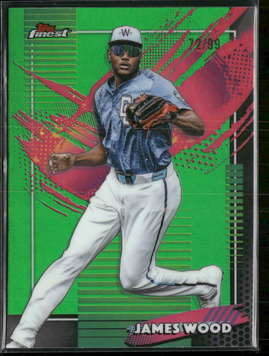 2026 Finest Green Refractors James Wood #/99 #253