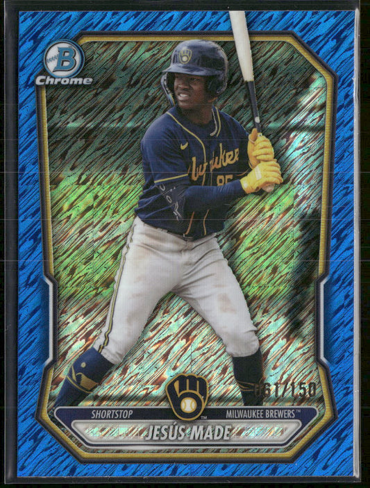 2026 Bowman Chrome Prospects Blue Shimmer Jesús Made #/150 #BCP-96