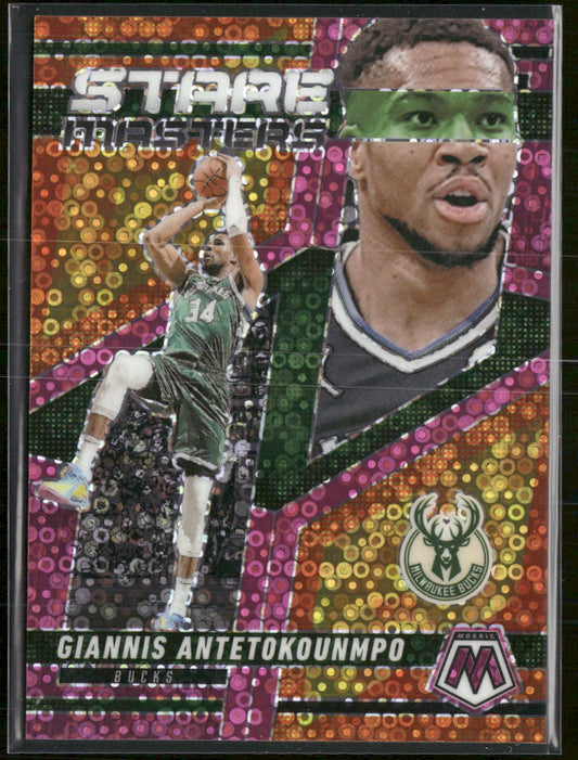 2024-25 Panini Mosaic Stare Masters Pink Fast Break Giannis A. #/20 #1