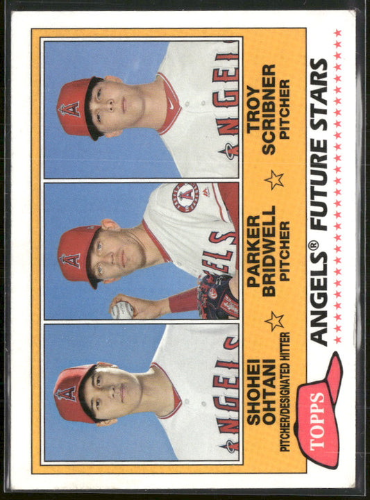 2018 Topps Future Stars Trios P Bridwell / T Scribner / S Ohtani #FS-LAA