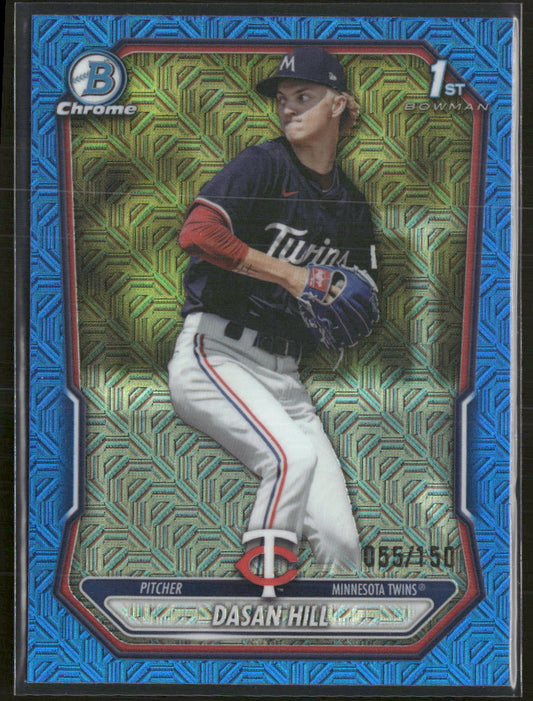 2026 Bowman Chrome Prospects Mojo Blue Refractor Dasan Hill #/150 #BCP-88