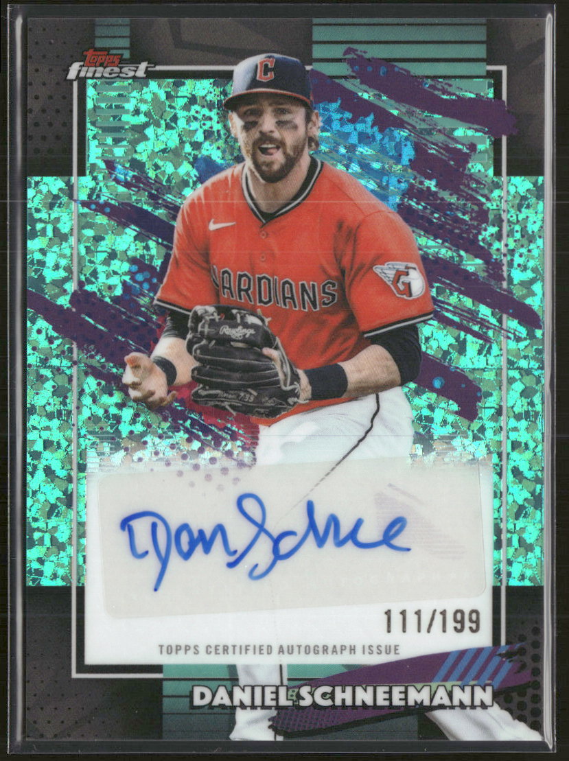 2026 Topps Finest Baseball Auto Aqua Mini Diamond Daniel Schneemann #FMA-DS