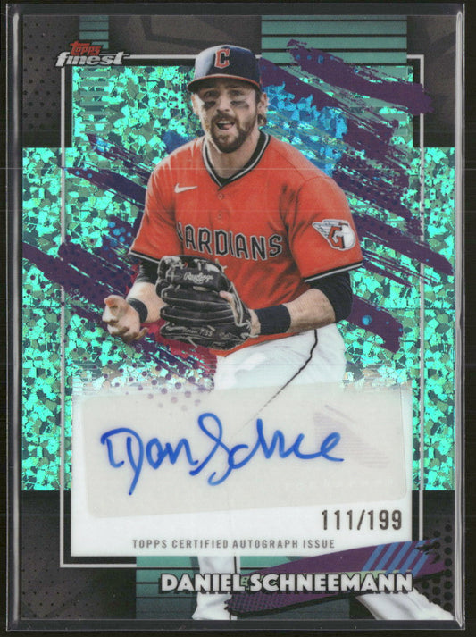 2026 Topps Finest Baseball Auto Aqua Mini Diamond Daniel Schneemann #FMA-DS