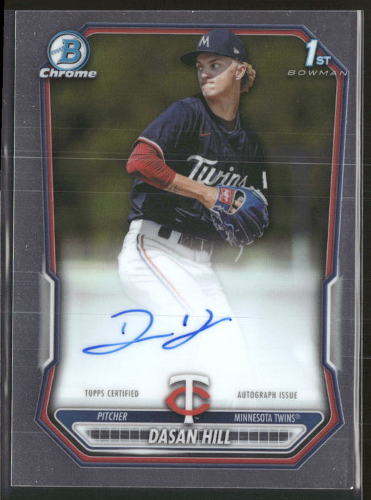 2026 Bowman Chrome Prospect Autographs Dasan Hill Auto #CPA-DH