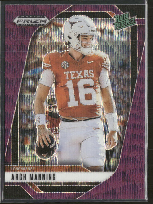 2025 Panini Prizm Draft Picks Prizms Purple Wave Arch Manning #166