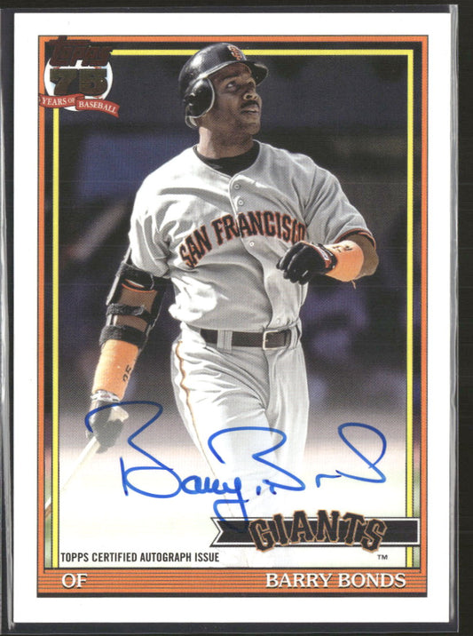 2026 Topps 35th Anniversary Autographs (Series Two) Barry Bonds Auto #91A-BON