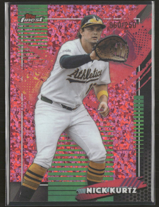 2026 Finest Pink Mini-Diamond Refractors Nick Kurtz #/250 #251