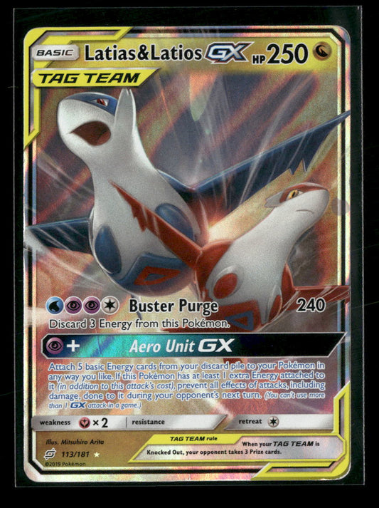 SM - Team Up Latias & Latios GX #113/181