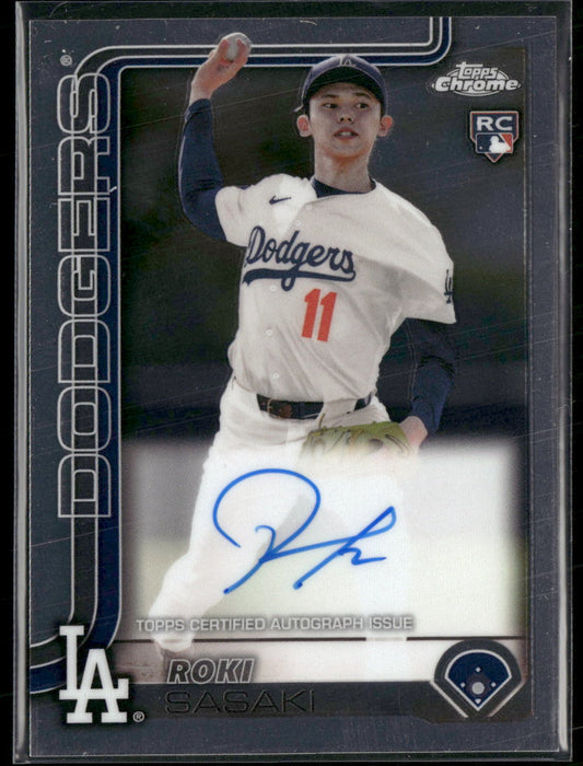 2025 Topps Chrome Rookie Autographs Roki Sasaki Auto #RA-ROKI