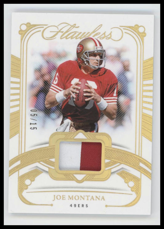 2024 Panini Flawless Legendary Materials Joe Montana #/15 #LM-JMA