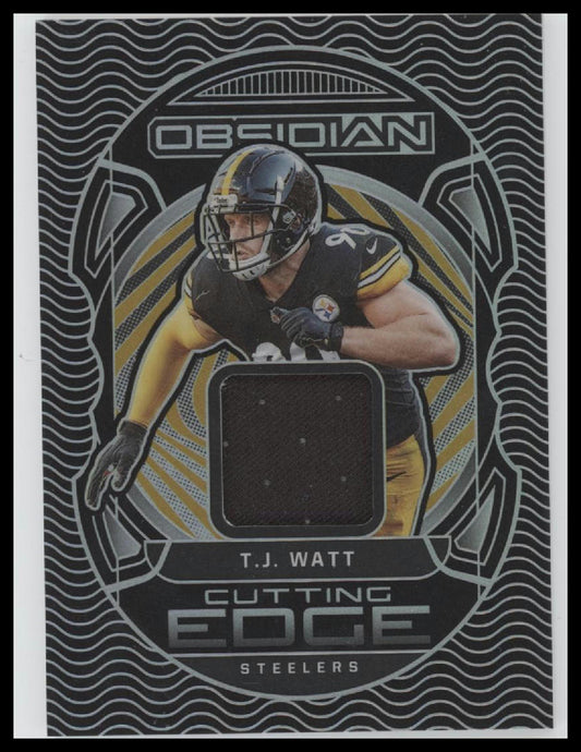 2022 Panini Obsidian Cutting Edge T.J. Watt #/100 #CE-TJW
