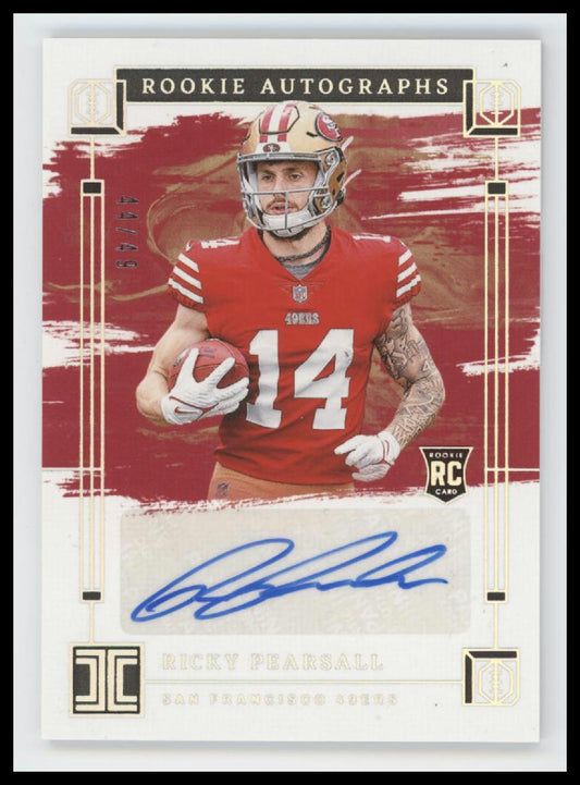 2024 Panini Impeccable Rookie Autographs Silver Ricky Pearsall #/49 Auto #RA-RPL