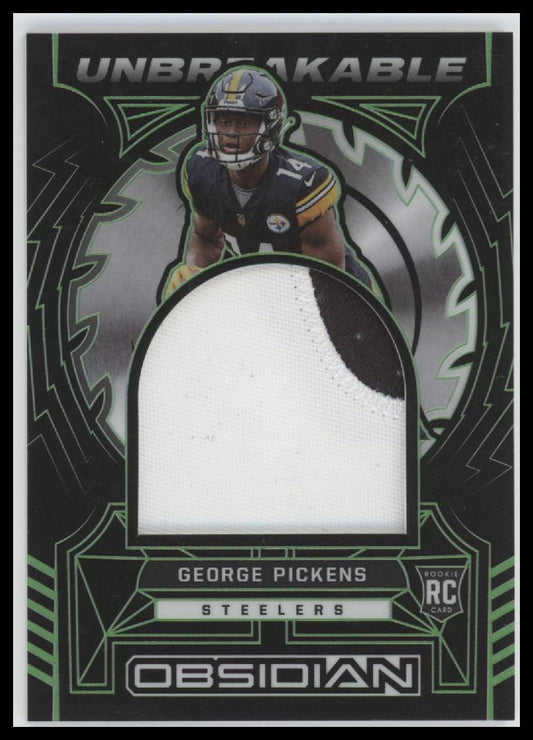 2022 Panini Obsidian George Pickens Unbreakable #UM-GPI