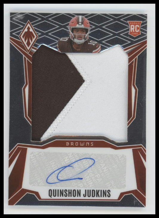 2025 Panini Phoenix RPS Rookie Patch Quinshon Judkins #/199 Auto #RPS-QJS