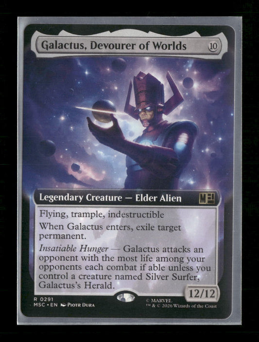 Commander: Marvel Super Heroes Galactus, Devourer of Worlds (Extended Art) #291