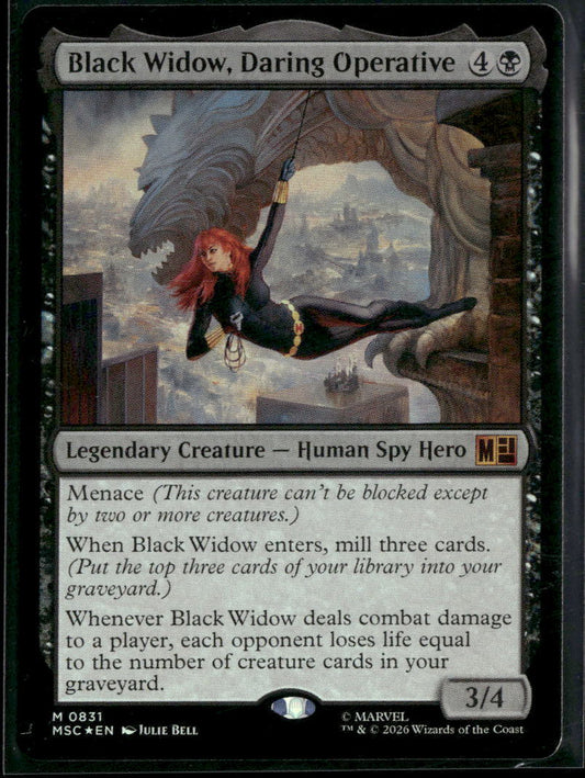 Commander: Marvel Super Heroes Black Widow, Daring Operative Foil #831