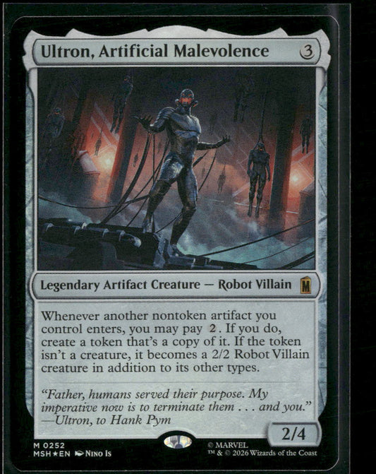 Marvel Super Heroes Ultron, Artificial Malevolence Foil #252