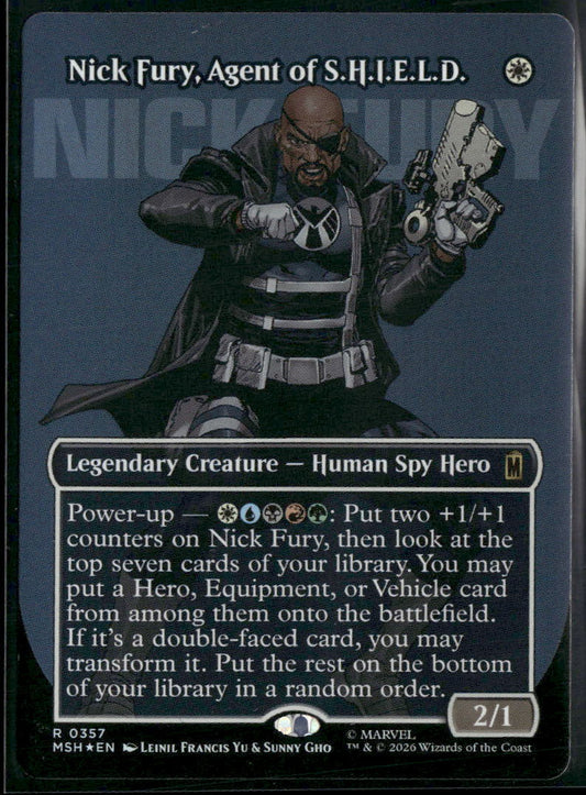 Marvel Super Heroes Nick Fury, Agent of S.H.I.E.L.D. (Borderless) Foil #357