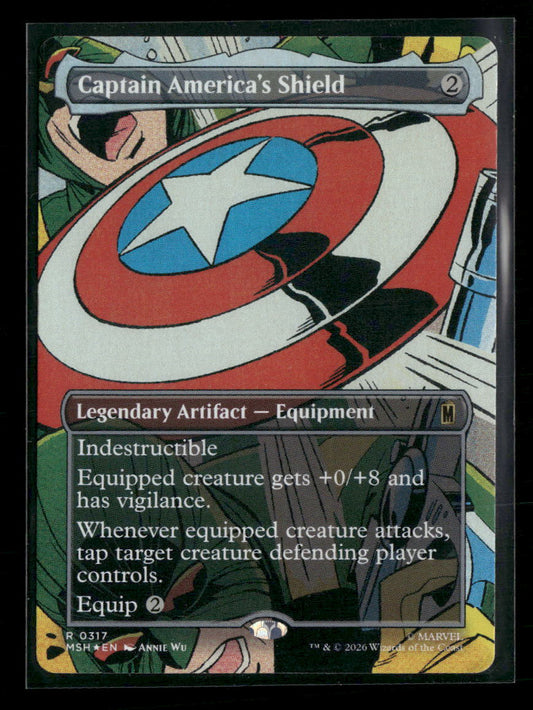 Marvel Super Heroes Captain America's Shield (Borderless) (0317) Foil #317