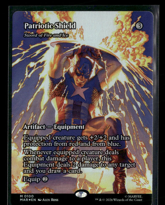 Marvel Universe Eternal-Legal Patriotic Shield Foil #100
