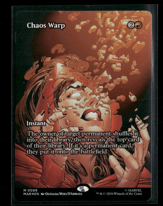 Marvel Universe Eternal-Legal Chaos Warp (Borderless) Foil #69