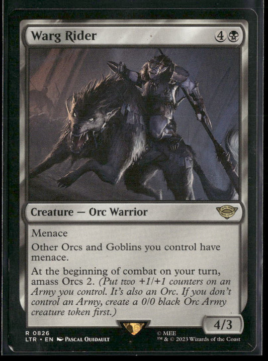 Universes Beyond: The Lord of the Rings: Tales of Middle-earth Warg Rider #826