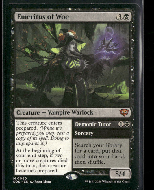 Secrets of Strixhaven Emeritus of Woe #80