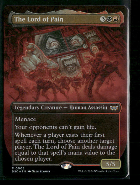 Commander: Duskmourn: House of Horror The Lord of Pain (Borderless) Foil #3