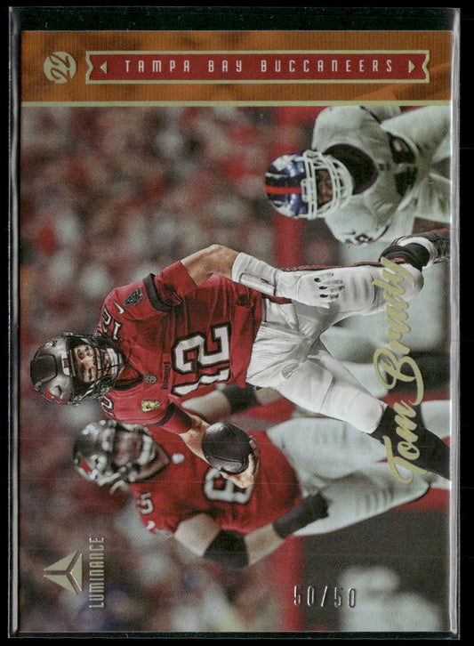 2022 Panini Luminance Orange Tom Brady #/50 #80