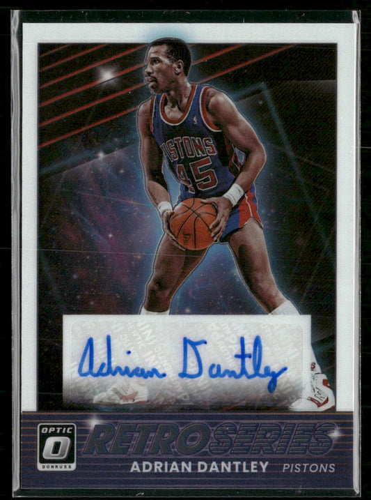 2021-22 Donruss Optic Retro Series Signatures Adrian Dantley #/99 Auto #RS-ADL