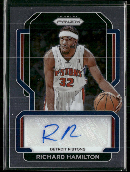 2021-22 Panini Prizm Signatures Richard Hamilton Auto #SG-RHM