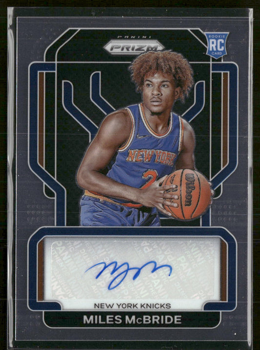 2021-22 Panini Prizm Rookie Signatures Miles McBride Auto #RS-MMR