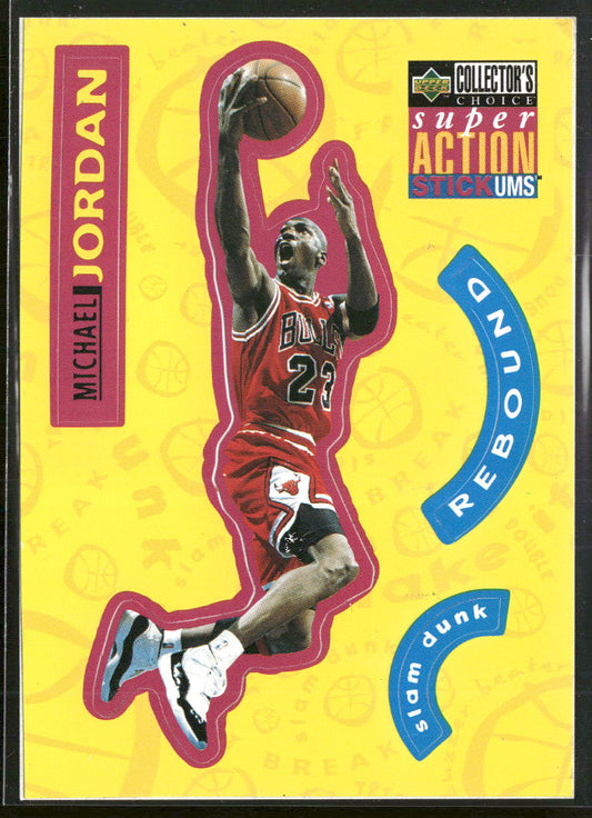 1996-97 Collector's Choice Italian Super Action Stick 'Ums Michael Jordan #S30