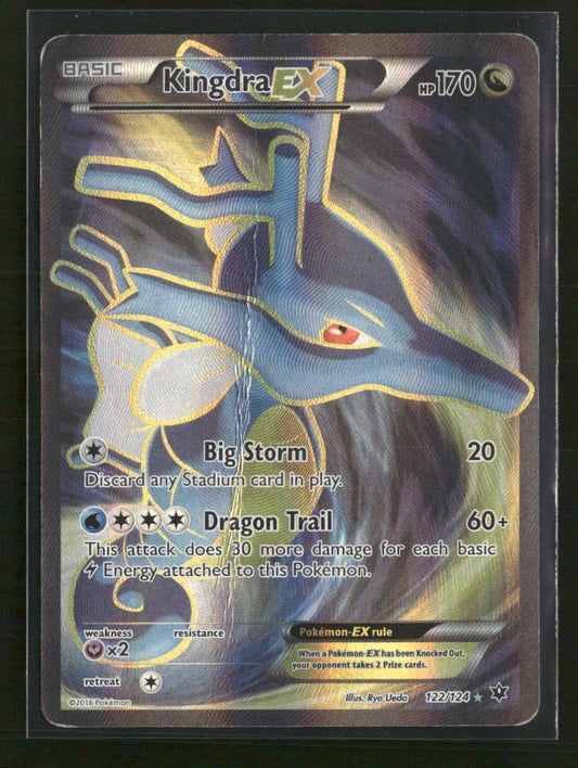 XY - Fates Collide Kingdra EX (Full Art) #122/124 *Damaged*