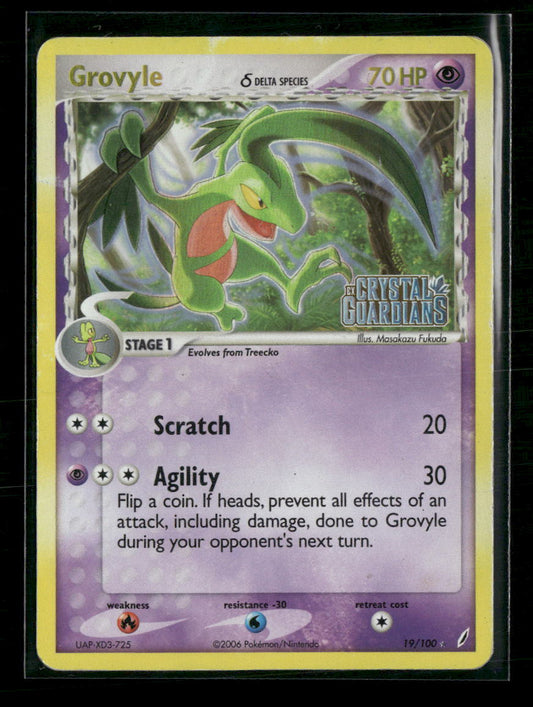 Crystal Guardians Grovyle (Delta Species) Reverse Holo #19/100