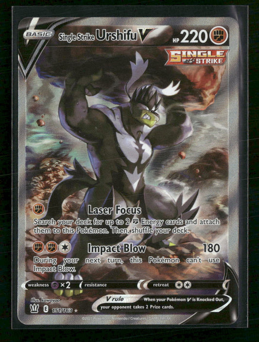SWSH05: Battle Styles Single Strike Urshifu V (Alternate Full Art) #151/163