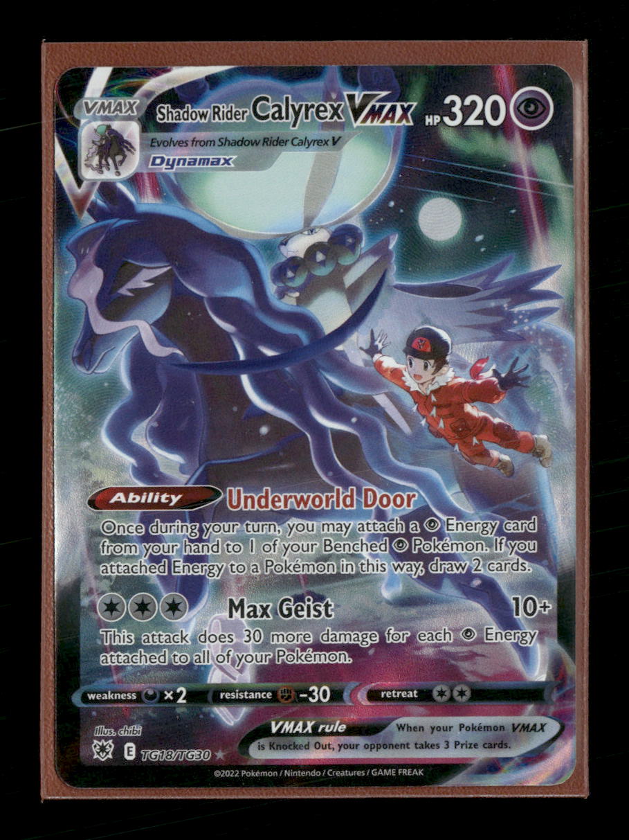 SWSH10: Astral Radiance Trainer Gallery Shadow Rider Calyrex VMAX #TG18/TG30