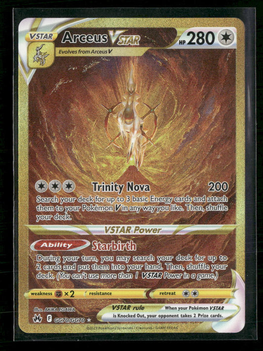 SWSH: Crown Zenith: Galarian Gallery Arceus VSTAR (Secret) #GG70/GG70