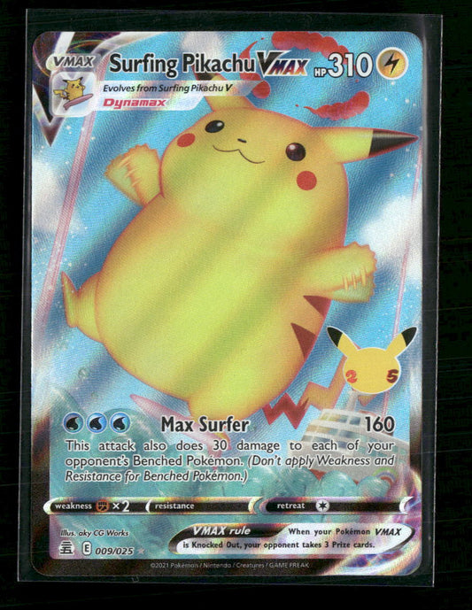 Celebrations Surfing Pikachu VMAX #009/025